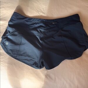 Lululemon 4 inch speed up short navy blue